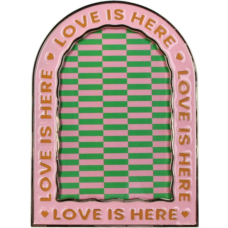 Fotorahmen Zinklegierung Rosa 10x15cm „love is…“