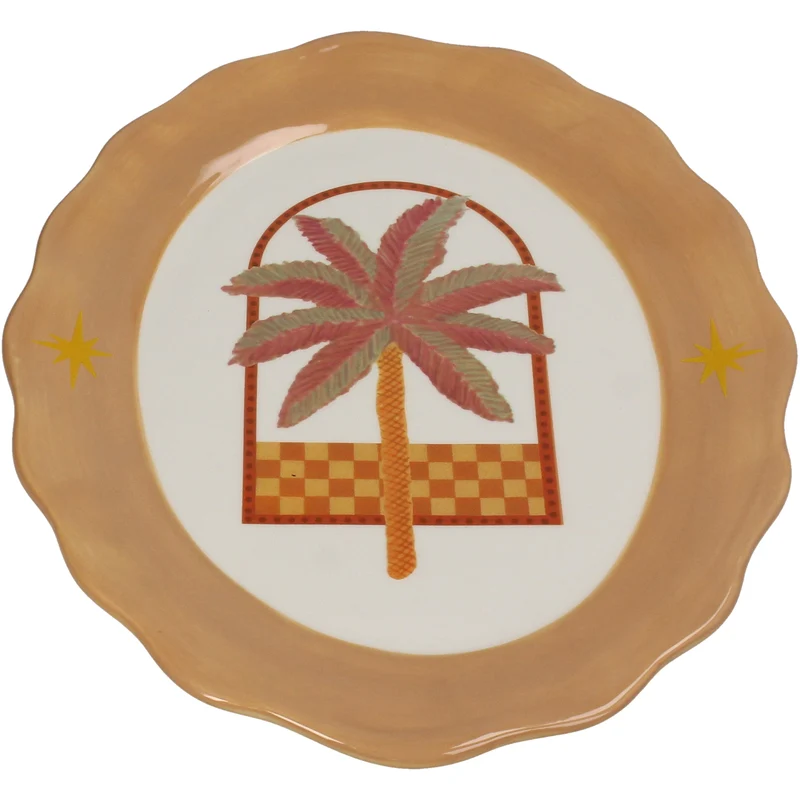Platte Palm Dolomit Multi 28x21.7x2.2cm