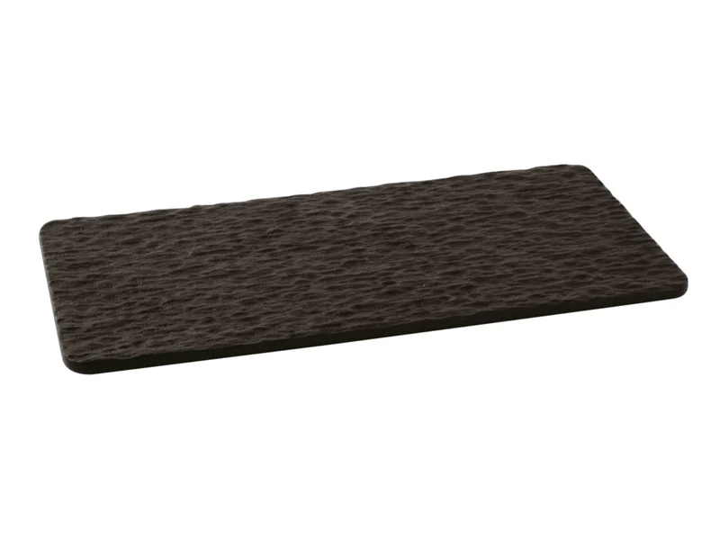 Rosenthal Arthur Krupp Stoneware Black Clay Platte rechteckig 35,5x18cm