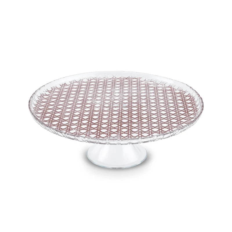 Karaca Rattan Grau-Glitzer 7-teiliges Kuchenset