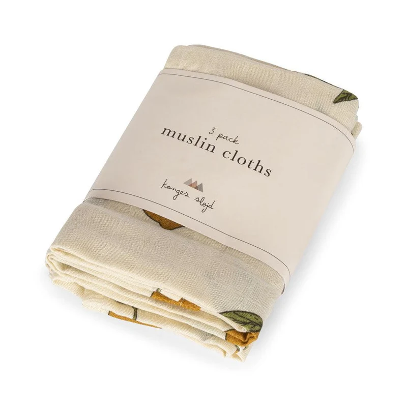 Mulltücher "Mon Grand Citron" 3er Pack