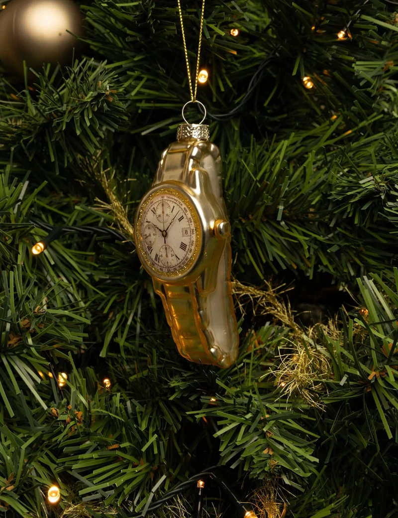 Nordic Light Weihnachtskugel Uhr 11 cm