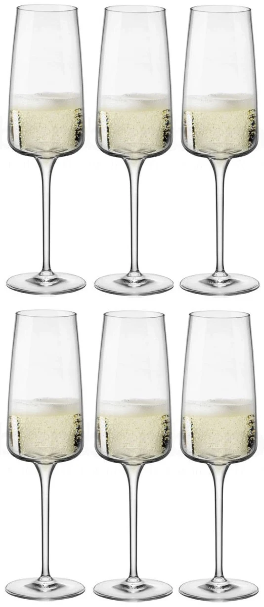 Bormioli Rocco Champagnergläser - Flöten - Nexo - 240 ml - 6 Stück