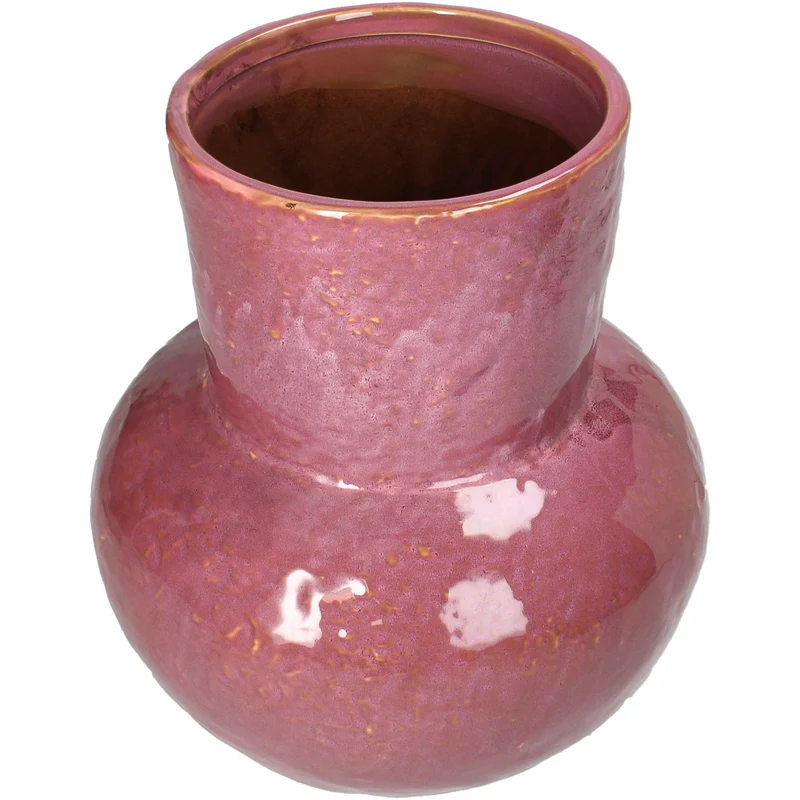 Vase Steingut Rosa 23.5x23.5x25.5cm