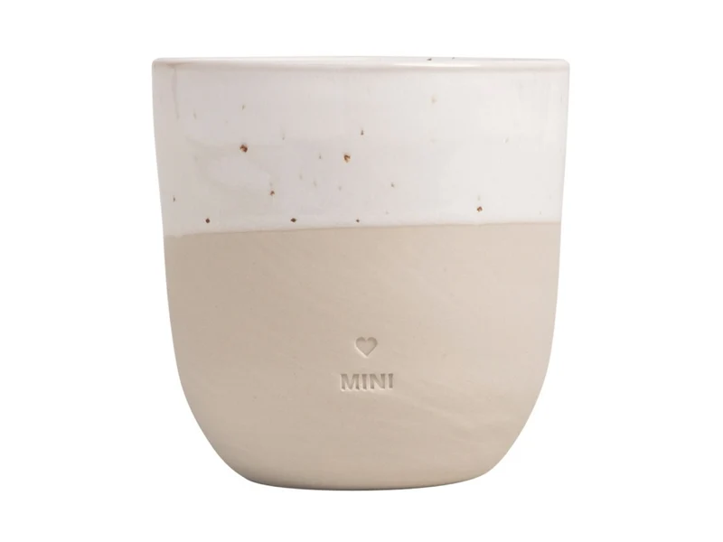 Eulenschnitt kleiner Becher Mini beige 0,2l