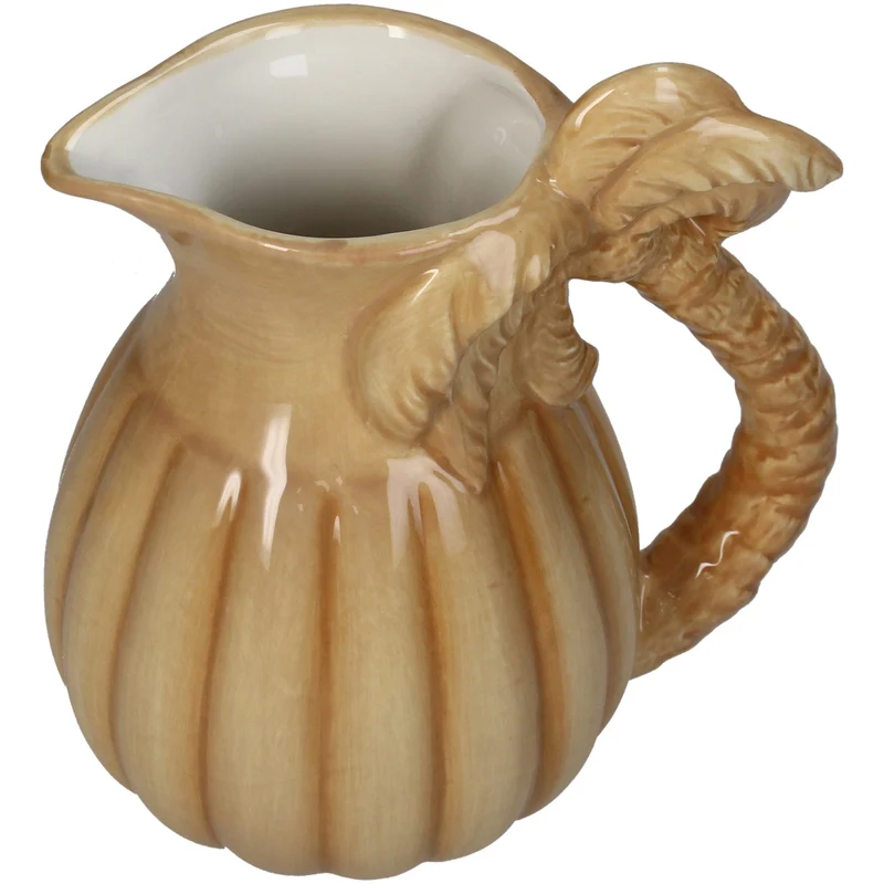 Vase Palm Tree Steingut Grün 19x14x20.5cm