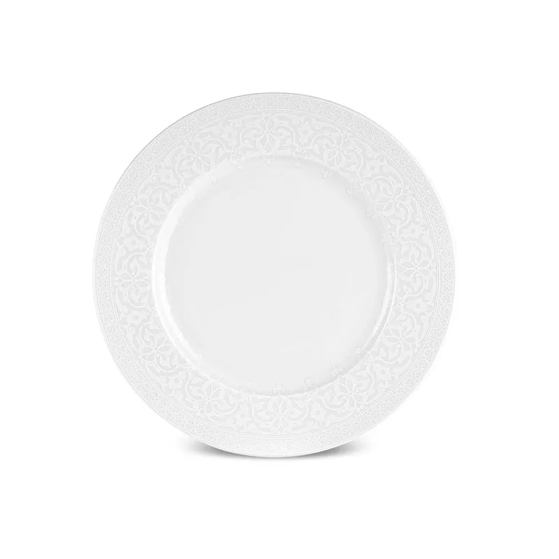 Karaca New Dome Tafelservice für 6 Personen, 24-teilig, Weiß