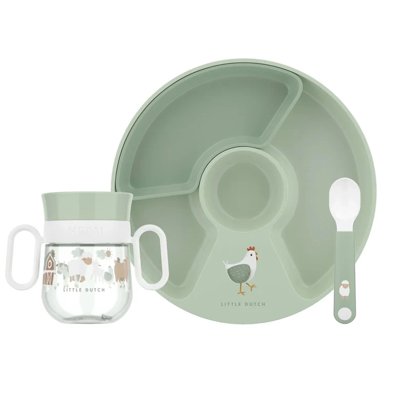Set Babygeschirr Mepal Mio 3-teilig - Little Farm