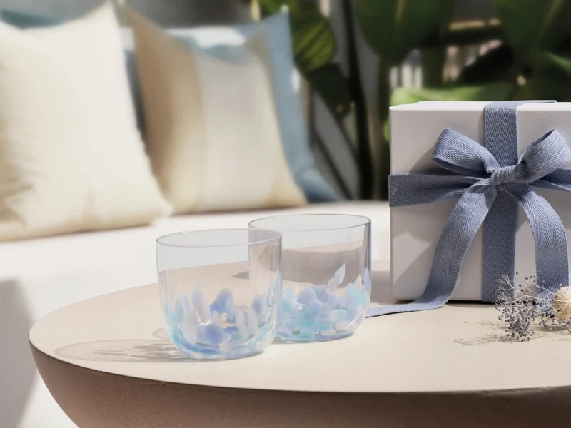 like. by Villeroy & Boch Like Confetti Aqua Wasserglas 0,2l 2erSet