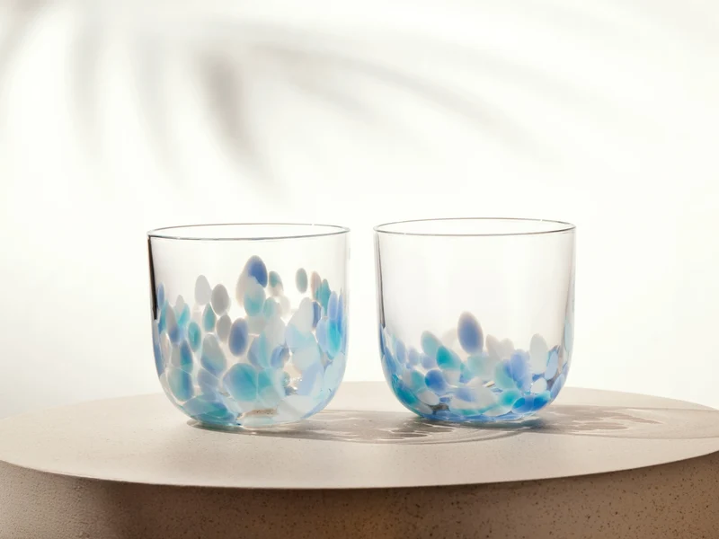 like. by Villeroy & Boch Like Confetti Aqua Wasserglas 0,2l 2erSet