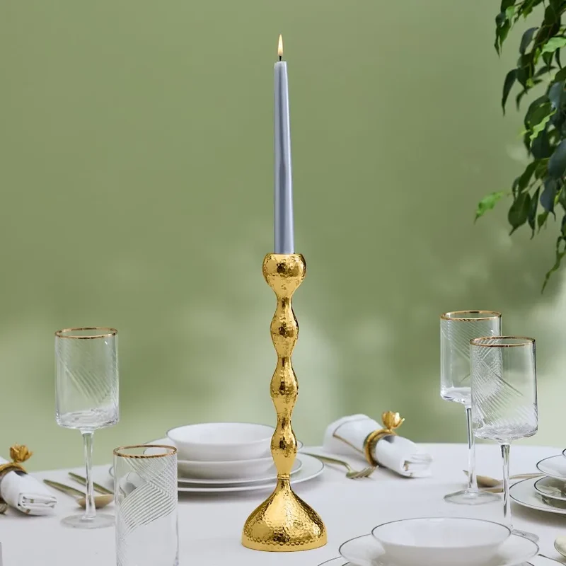 Karaca Arlen Kerzenhalter Gold 26 cm