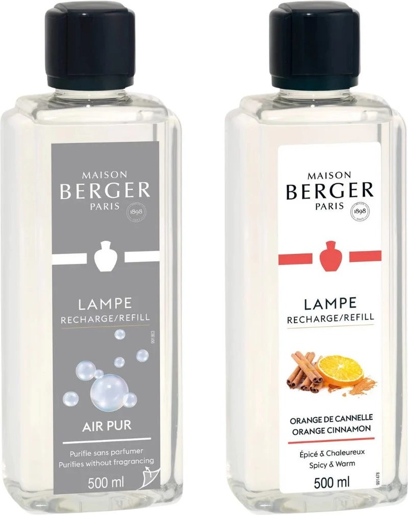 Maison Berger Nachfüllpackungen - für Duftbrenner - So Neutral + Orange Cinnamon - 2 x 500 ml