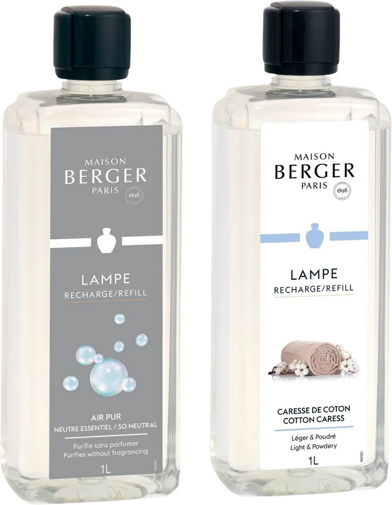 Maison Berger Nachfüller – für Duftbrenner – So Neutral + Cotton Caress – 2 x 1 Liter