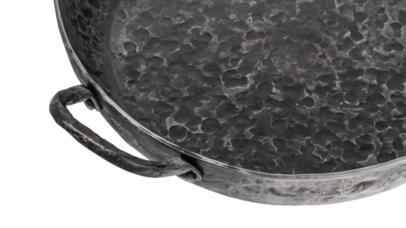 Forged Bratpfanne Carbonstahl mit zwei Griffen Ø 24 cm – geeignet für alle Wärmequellen – geeignet für BBQ