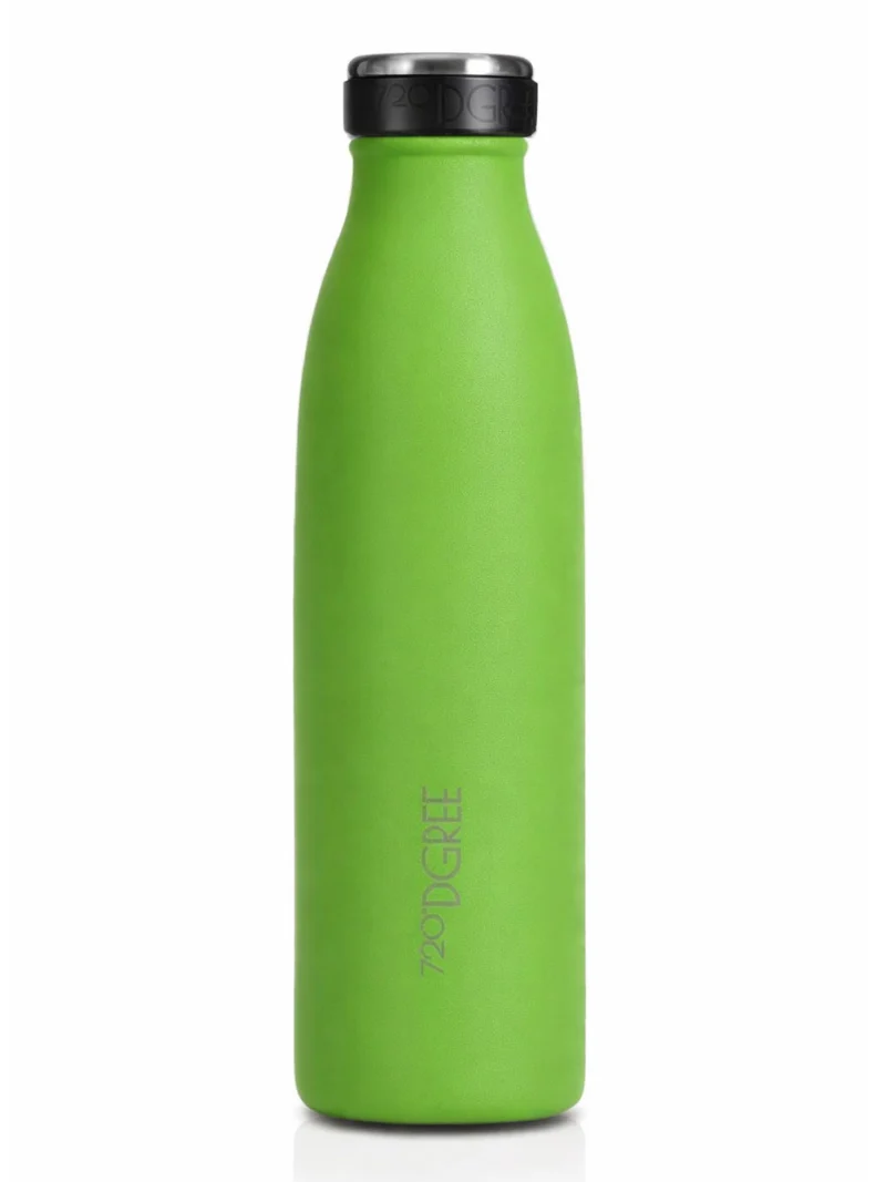 720°DGREE Isolier Trinkflasche milkyBottle Edelstahl apple green powder 0,5l