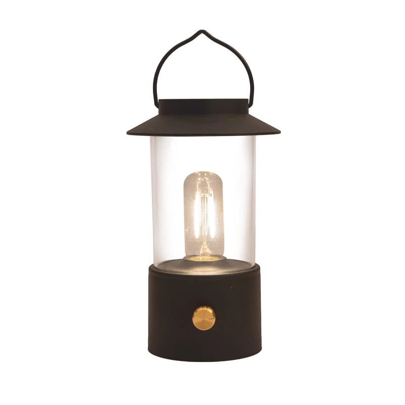 DRAHTLOSE LATERNE WARMWEISS DIMMBAR LED INKLUSIVE USB-KABEL 24X9CM SCHWARZ
