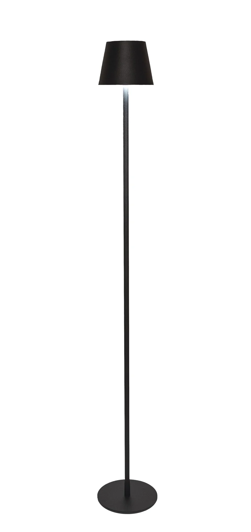 DRAHTLOSE LAMPE HOCH WARMWEISS DIMMBAR LED INKLUSIVE USB-KABEL 1,2M MATTSCHWARZ