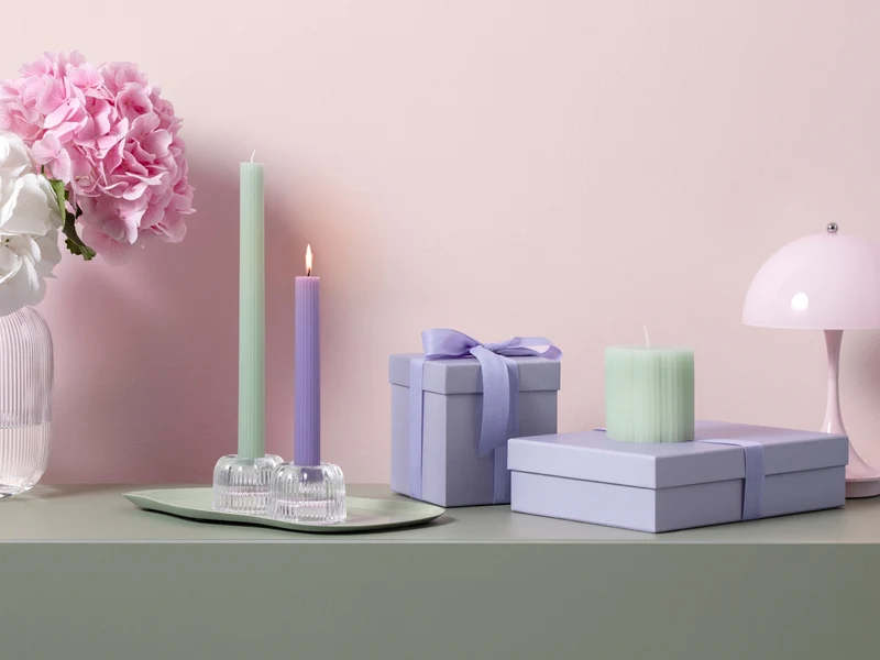 Villeroy & Boch Fleur Accessoires bleu Stabkerze bleu/vert 2erSet 25cm