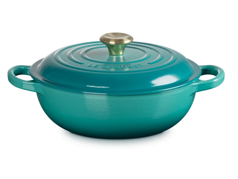 Le Creuset Stew Pot Signature rund bleu riviera 22cm