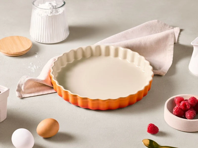 Le Creuset Tarteform Tradition kirschrot 24cm