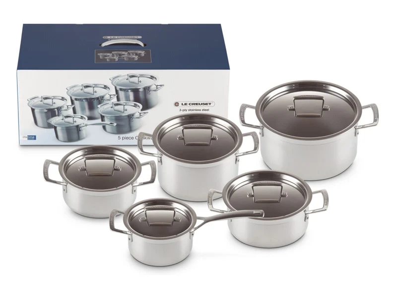 Le Creuset 3-ply Kochgeschirr-Set 5tlg