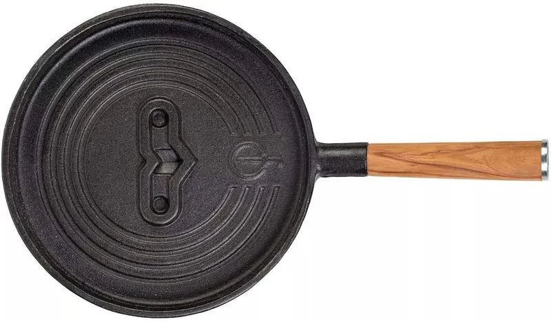 Forged Servierpfanne Churrasco - Gusseisen / Olivenholz - ø 18 cm