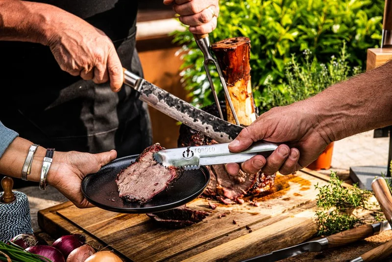 Forged Servierzangen Churrasco - RVS - 4 Stück