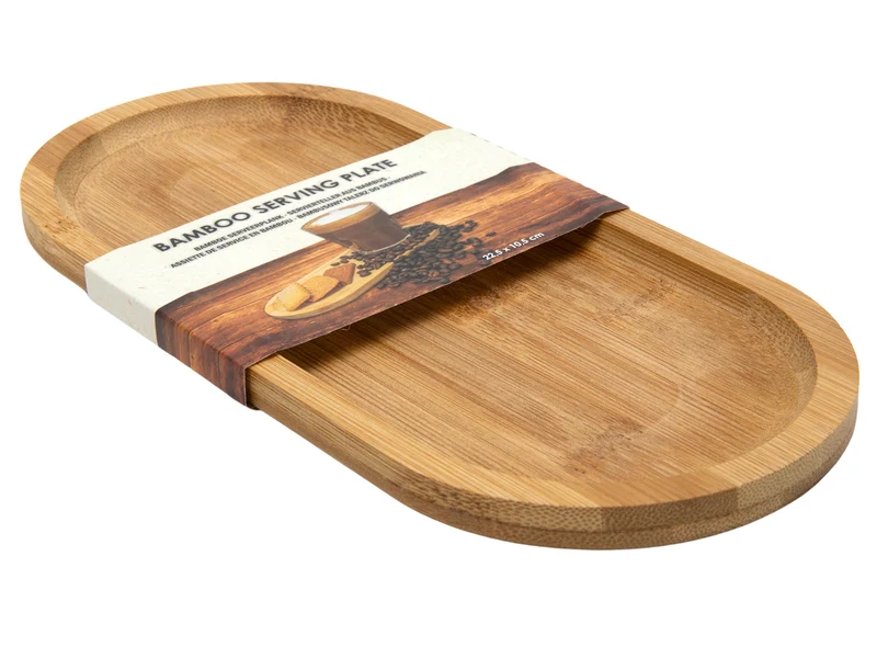 Servierplatte Bambus oval 22,5x10,5cm