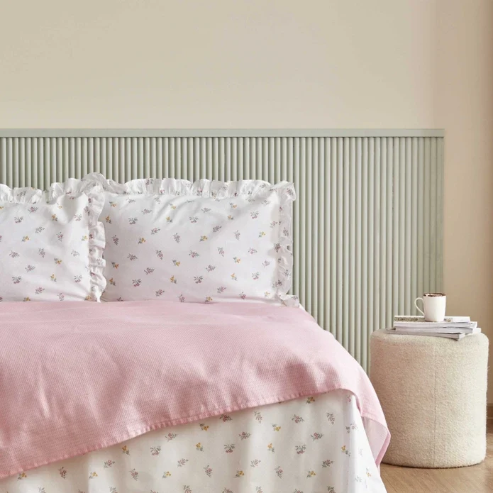 Karaca Home Lidya 100% Baumwolle Doppelbettdecken-Set - Puder