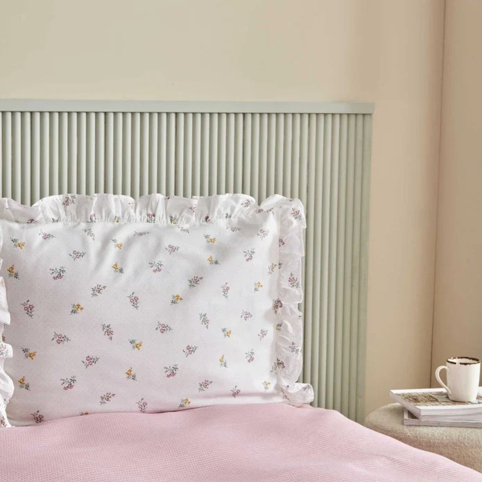 Karaca Home Lidya 100% Baumwolle Doppelbettdecken-Set - Puder