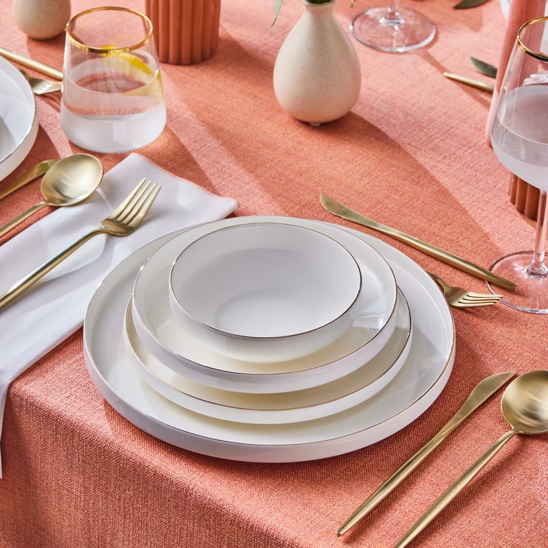 Karaca Streamline New Saturn Gold 24-teiliges Tafelservice, 6 Personen