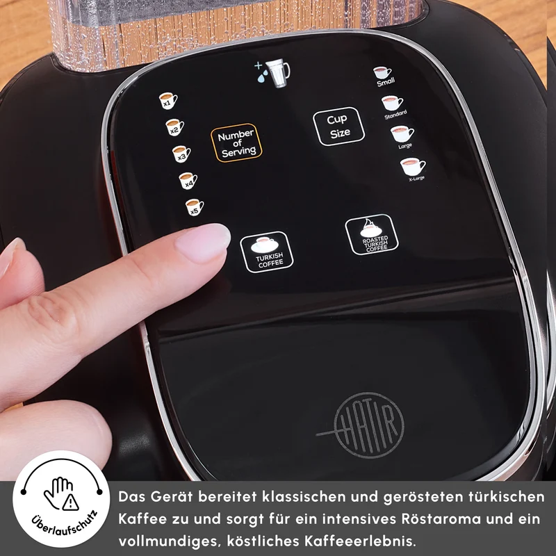 Karaca Hatır Aqua Wassertank Automatische Türkische Kaffeemaschine Rose Gold