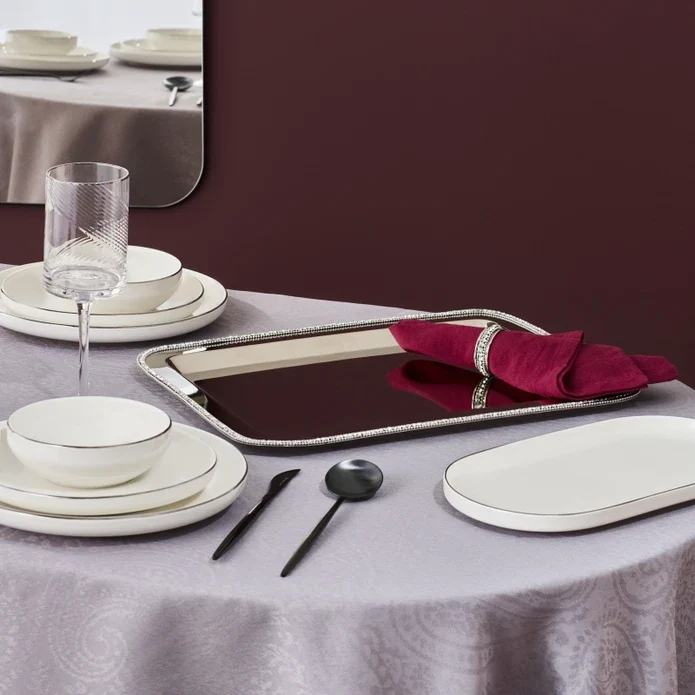 Karaca Home Majesty Dekorative Tablett Rechteckig 42x29,5 cm
