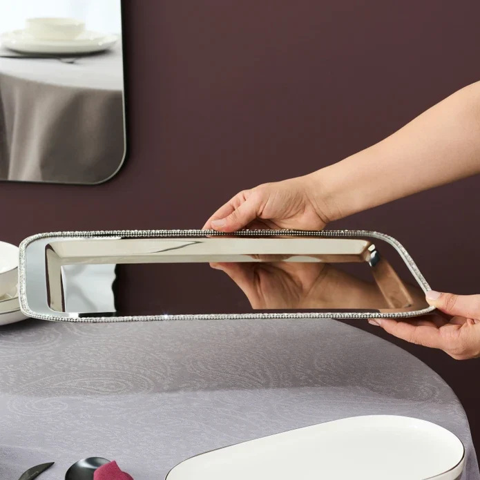 Karaca Home Majesty Dekorative Tablett Rechteckig 42x29,5 cm