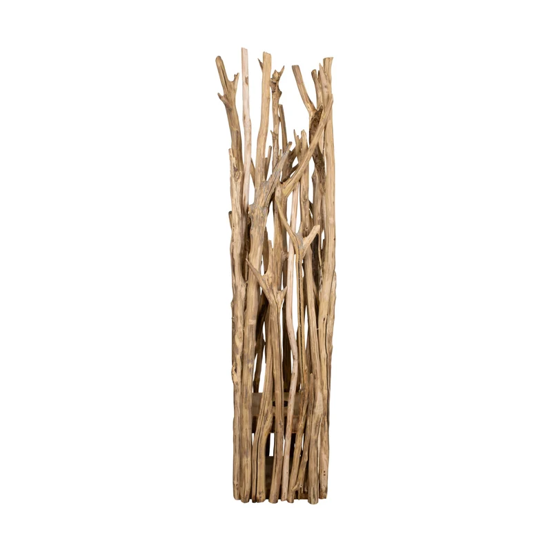 Stehleuchte Ast mit Lichtern Kastanie 24x24x115cm Natur