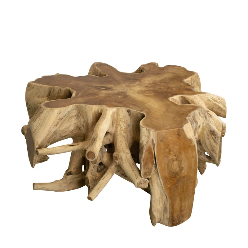 Beistelltisch Teakholz 100x100x48cm Natur