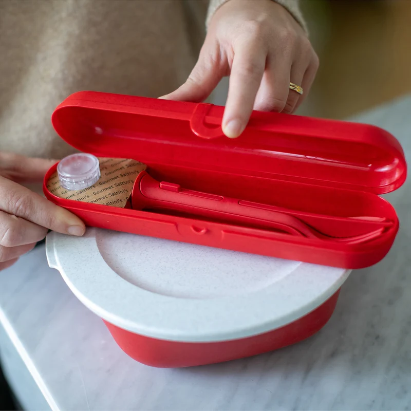 Besteck Etui m. Besteck KLIKK POCKET READY 4-teilig