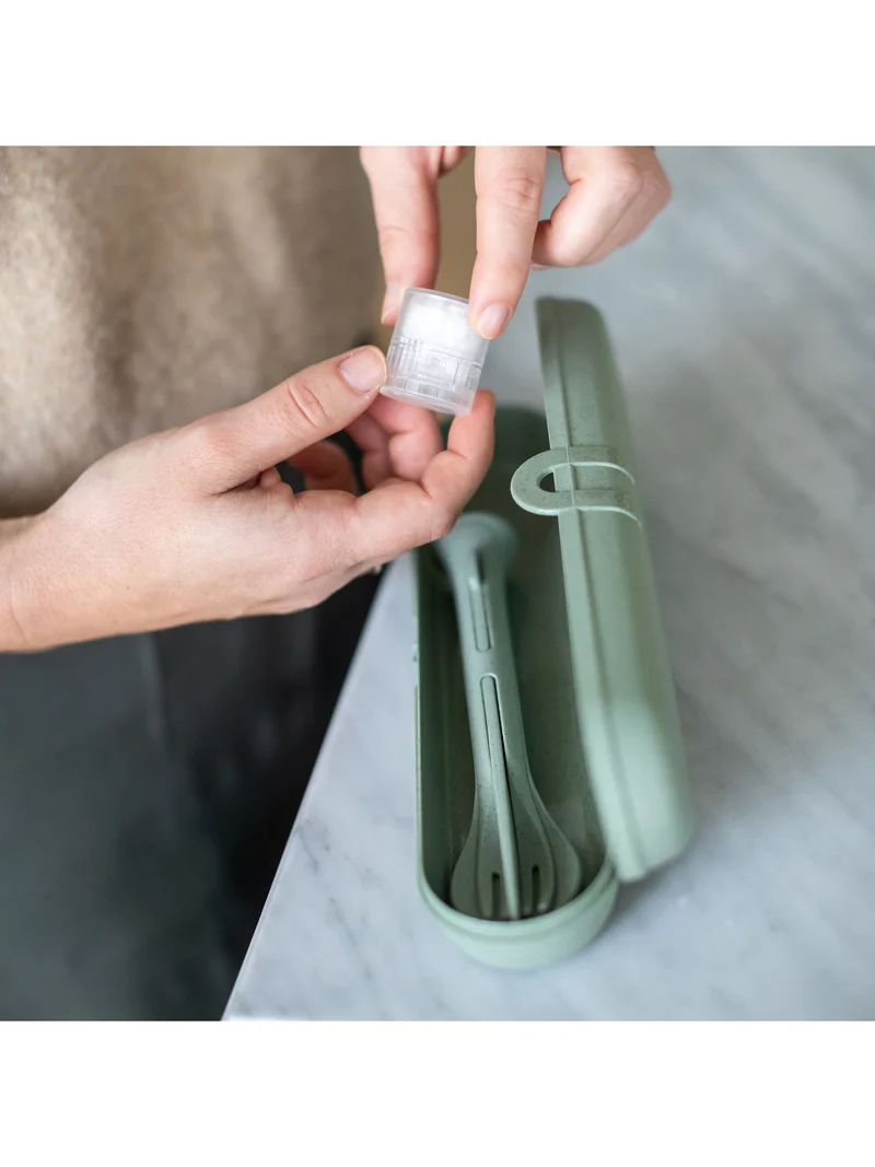 Besteck Etui m. Besteck KLIKK POCKET READY 4-teilig