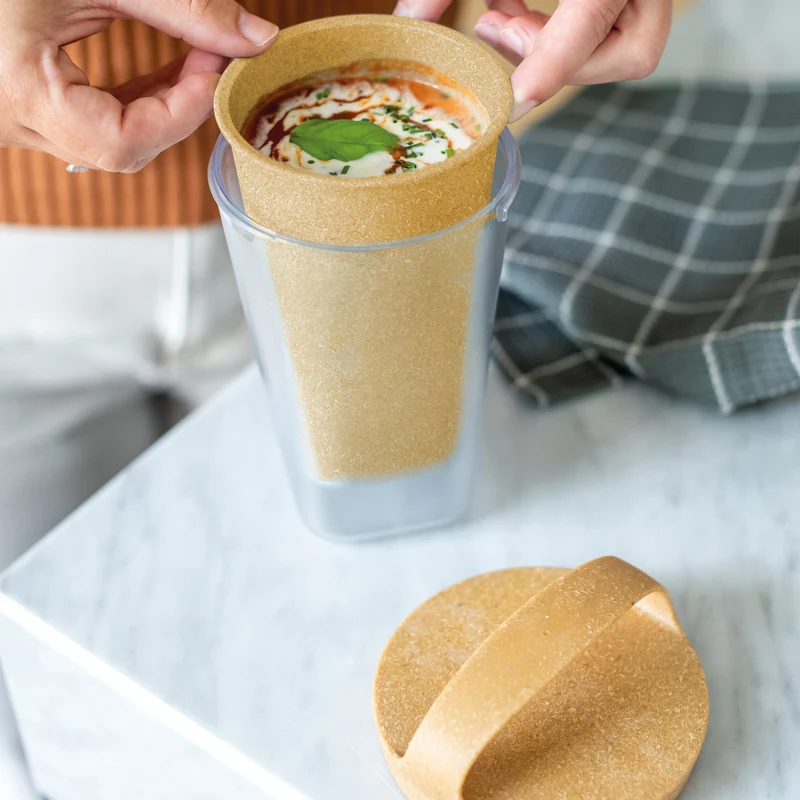 Snackpot mit Einsatz und Deckel BUDDY ISO 0,55