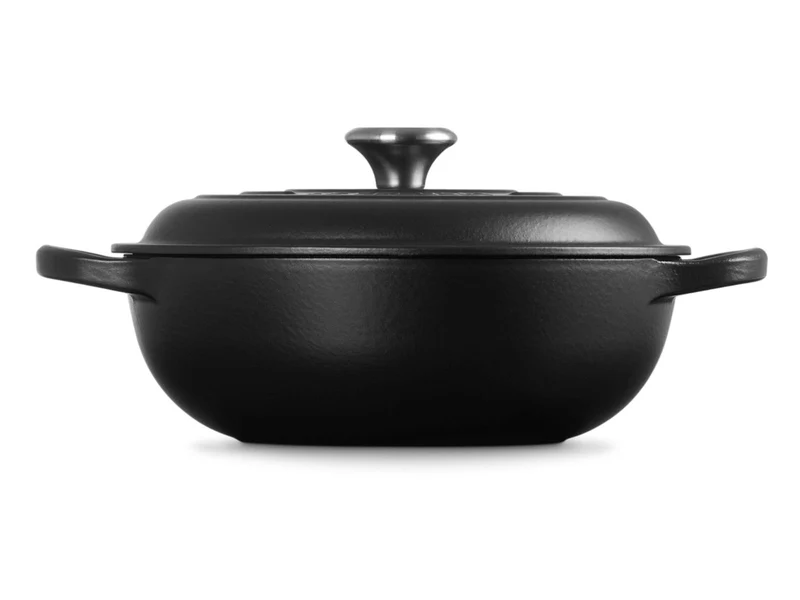 Le Creuset Stew Pot Signature rund schwarz matt 22cm