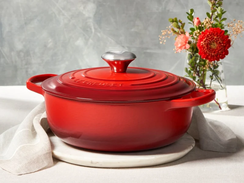 Le Creuset Sauteuse Signature rund kirschrot 24cm