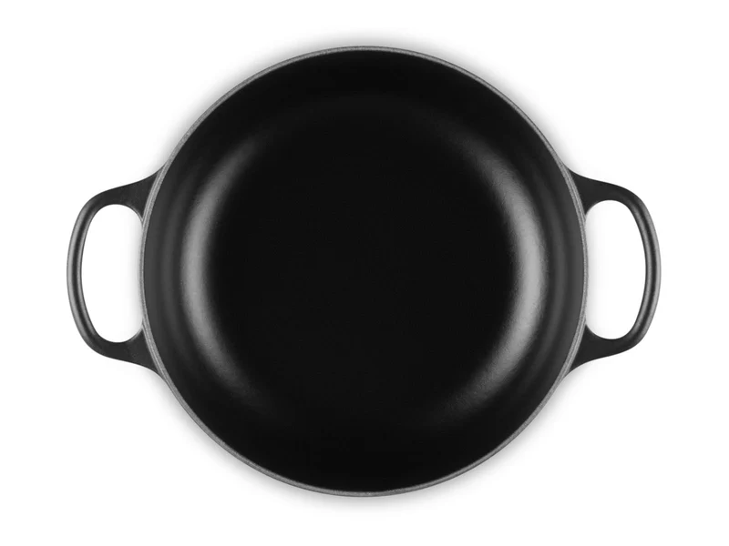Le Creuset Sauteuse Signature rund schwarz matt 24cm