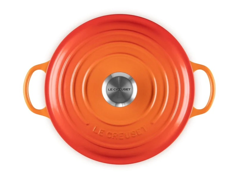 Le Creuset Bräter La Marmite Signature rund ofenrot 24cm