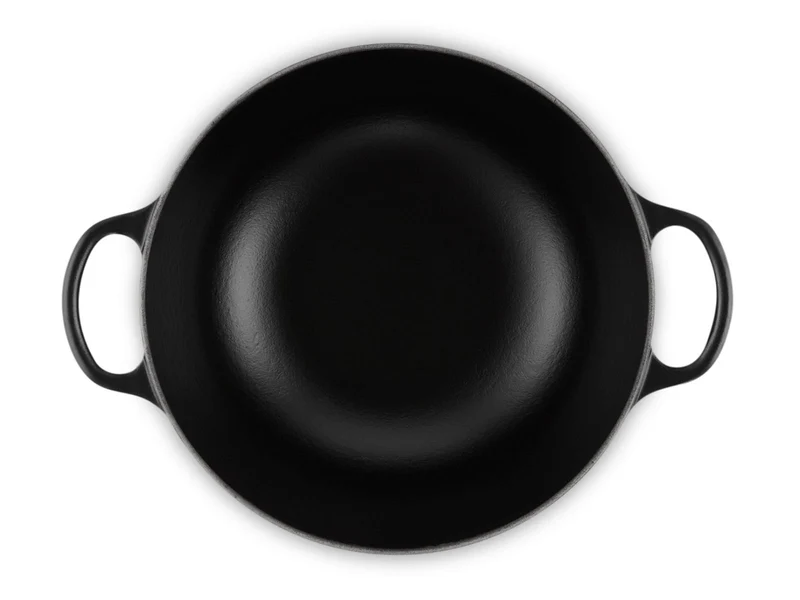 Le Creuset Bräter La Marmite Signature rund schwarz matt 24cm