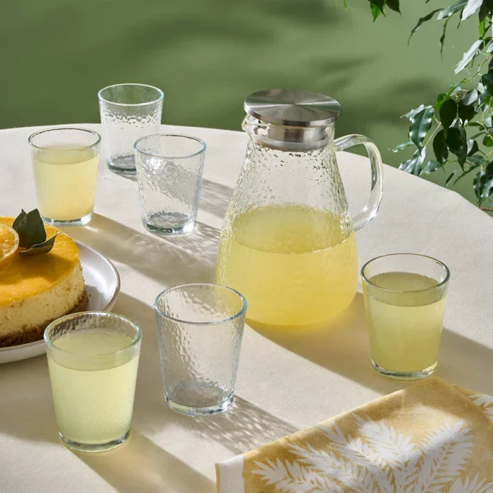 Karaca Luminous 7 Teiliges Glas Set Transparent