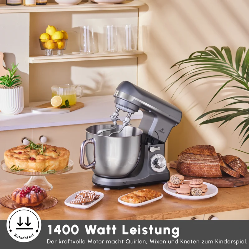 Karaca Blendburst Küchenchef, Grau 1400 W