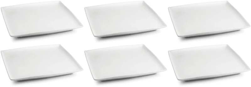 BonBistro Petitfour Teller Yong Squito 10 x 10 cm - Weiß - 6 Stück