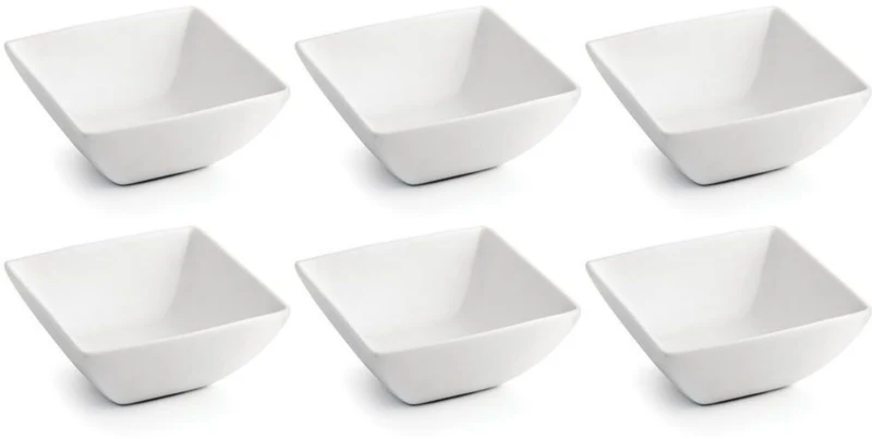BonBistro Yong Squito Schalen 18 x 18 cm - Weiß - 6er-Pack