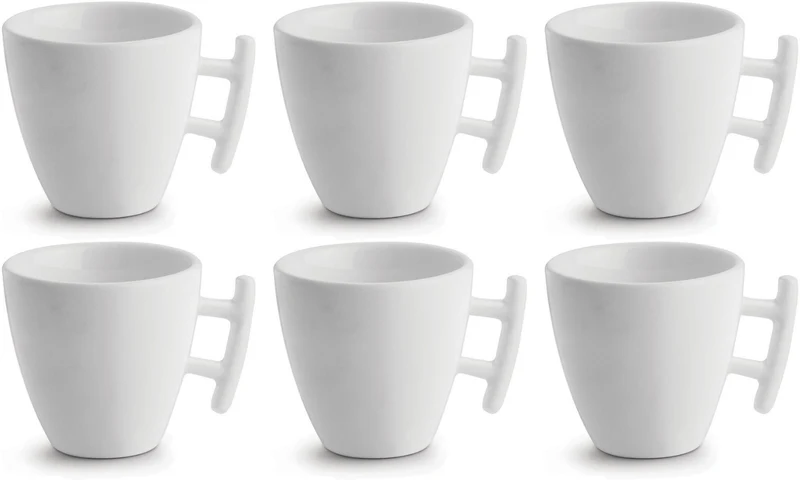 BonBistro Kaffeetasse Yong Squito 170 ml - Weiß - 6er-Pack