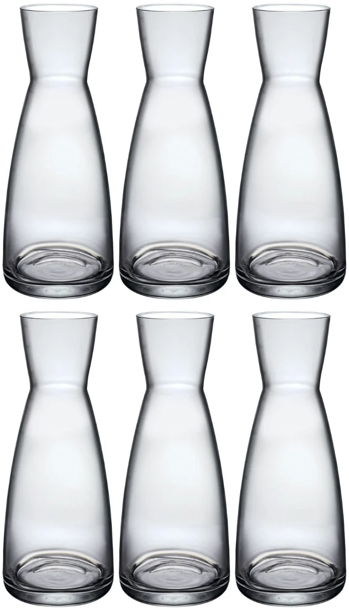 Bormioli Rocco Karaffen Ypsilon - Transparent - 1 Liter - 6 Stück